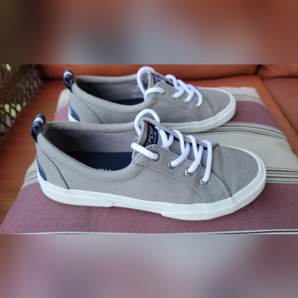 Grey Sperry sneakers